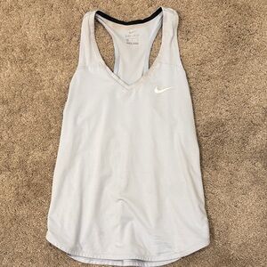 Nike Women's Light Blue Dri-FIT Tank Top